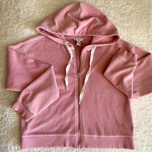 FOREVER 21 Bubblegum pink zipper-up hoodie, medium
